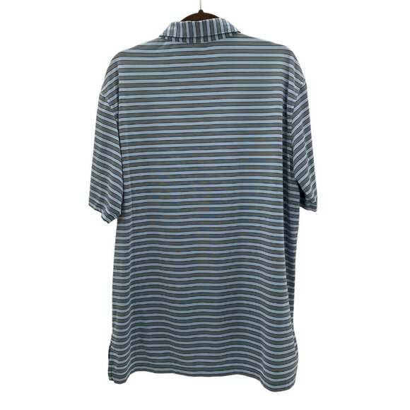 Peter Millar Blue Stripe Summer Comfort Polo Men's Size L - Picture 3 of 7